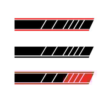 car wrapping sticker vector. modern car stickers vector