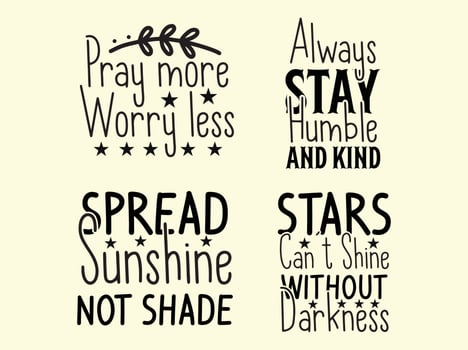 Motivational t-shirt design bundle vector