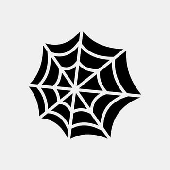 Icon spiderweb.Icon in glyph style. Suitable for prints, poster, flyers, party decoration, greeting card, etc. vector