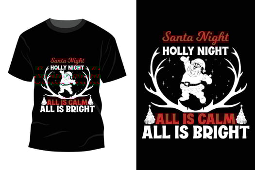 Christmas T-shirt Design vector