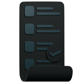 3D Icon Invoice Verified png
