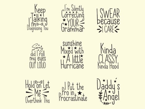Sarcastic  t-shirt design bundle vector