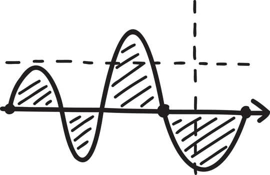 Hand Drawn graph illustration vector