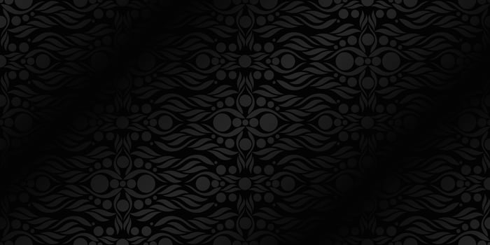 Black background with Mandala Pattern design. Vector illustration. Eps10