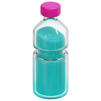 drink water 3d render icon illustration png