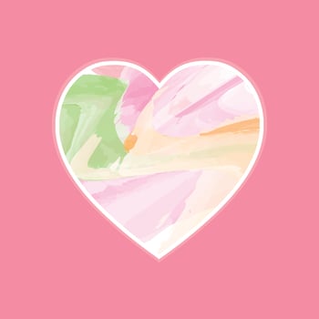 Vector Marble Heart with sweet color