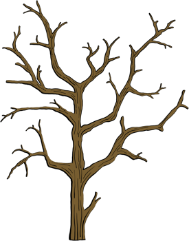 simplicity halloween dead tree freehand drawing silhouette flat design. png