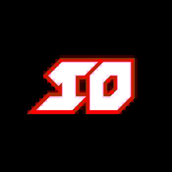 IO logo design, initial IO letter design with sci-fi style. IO logo for game, esport, Technology, Digital, Community or Business. I O sport modern Italic alphabet font. Typography urban style fonts. vector