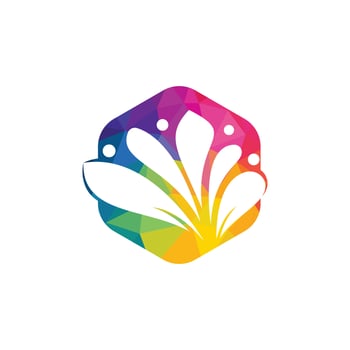 Spa logo lotus wellness salon and business spa logo. Business spa logo massage healthy design template concept. vector