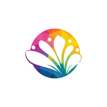Spa logo lotus wellness salon and business spa logo. Business spa logo massage healthy design template concept. vector