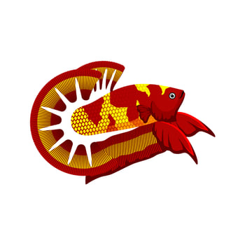 Betta Fish Vector illustration Art