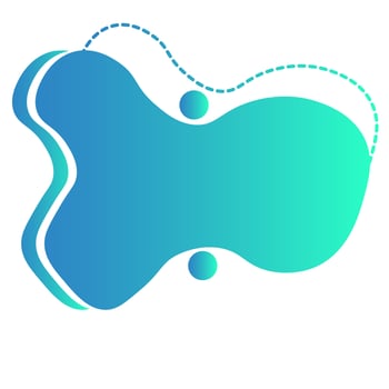 Abstract liquid shape modern banner template vector