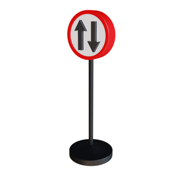 3d render illustration street sign png