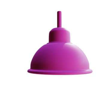 3d render illustration lamp with cup png