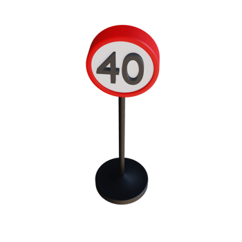 3d render illustration street sign png