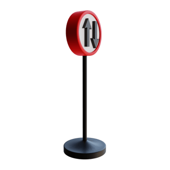 3d render illustration street sign png