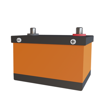 3d render illustration battery png