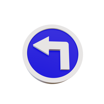 3d render illustration street sign png