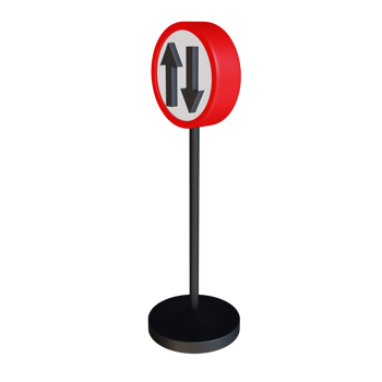 3d render illustration street sign png
