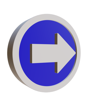 3d render illustration street sign png