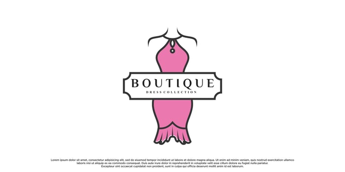 Elegant logo for fashion designer with creative modern concept Premium Vector