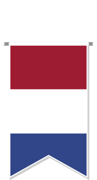 Netherlands flag in soccer pennant. png