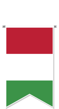 Hungary flag in soccer pennant. png