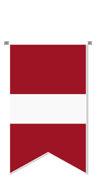 Austria flag in soccer pennant. png