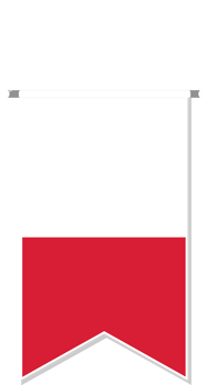 Poland flag in soccer pennant. png