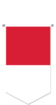 Morocco flag in soccer pennant, various shape. png