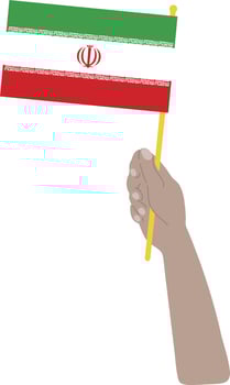 Iranian Flag vector hand drawn,Iranian rial vector hand drawn,