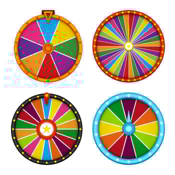 Fortune Wheel isolated on white background vector