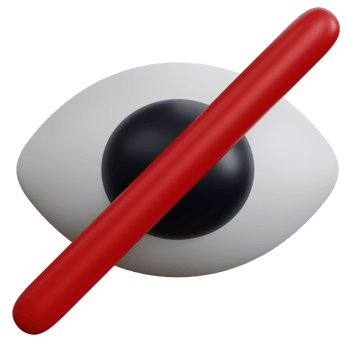3d rendering eye with cross work isolated png