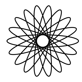 Mandala flower illustration, beautiful mandala with black thin line png