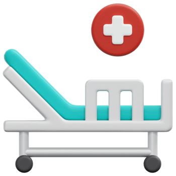 bed 3d render icon illustration png