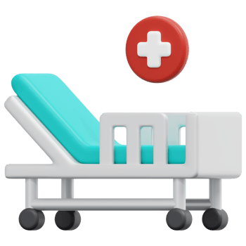 bed 3d render icon illustration png