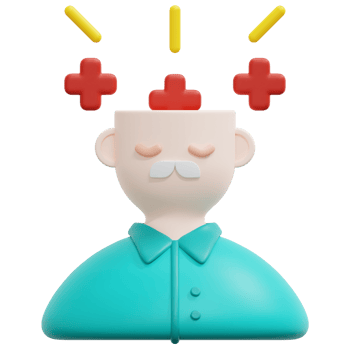 mental health 3d render icon illustration png