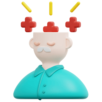 mental health 3d render icon illustration png