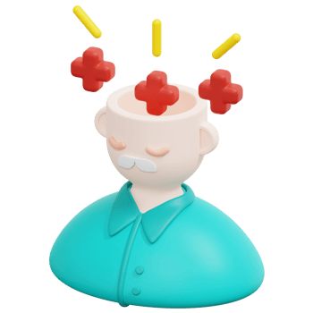 mental health 3d render icon illustration png