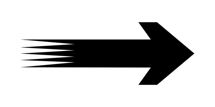 Illustration Vector Graphic of Black Arrow Cion