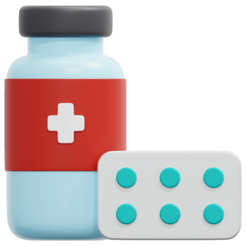 medicine 3d render icon illustration png