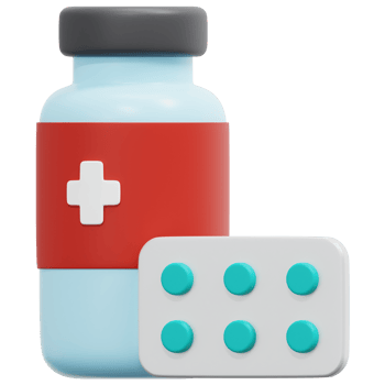 medicine 3d render icon illustration png