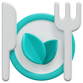 healthy food 3d render icon illustration png