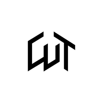 Initial CUT logo concept vector. Creative Icon Symbol Pro Vector