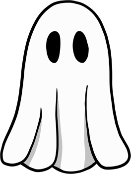 simplicity halloween ghost freehand drawing flat design. png