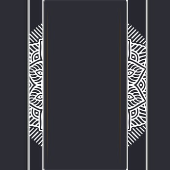 Luxury mandala ornate background for wedding invitation  book cover with mandala element style vector