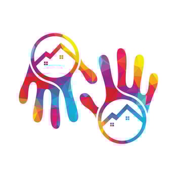 Let's stop covid-19 stay home stay safe logo design. Stay home, stay safe vector, vector
