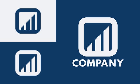 simple and easy to remember business development app logo vector