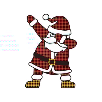 Buffalo Plaid senta Vector illustration text on white background.White and Black Quote stock file Christmas Lettering Design Usable for banners ,gift, post card.