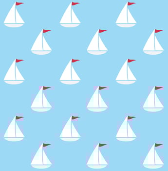 Seamless pattern of boat vector